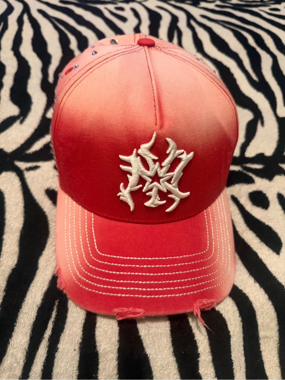 Estrella Hats  NY Red & White Trucker Hat